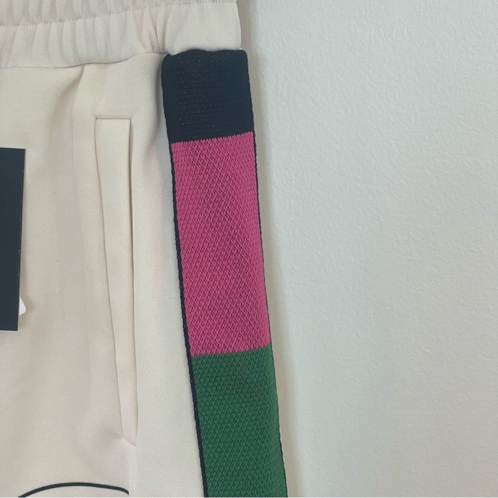 NWT Palm Angels x Missoni Collab Shorts Logo in cream / white - Picture 12 of 14